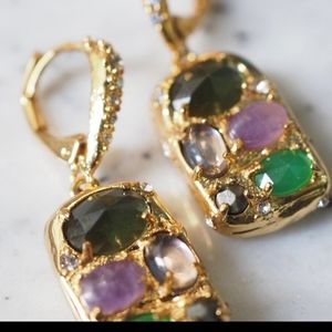 Alexis Bittar Vintage Gemstone Leverback Earring